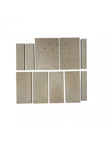 Plaque laterale vermiculite de foyer Aduro Ref. Aduro 4, Aduro 5